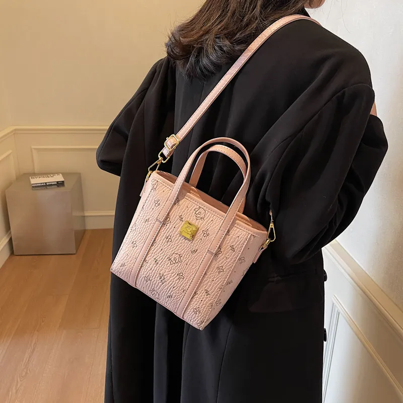 Miss Angel PU Crossbody Handbag Women's Pink/Brown-9