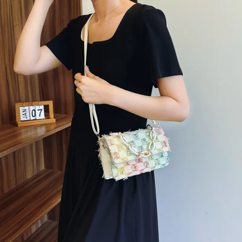 Miss Angel Fabric Crossbody Bag, Shoulder Bag, Handbag Women's Multicolor-9