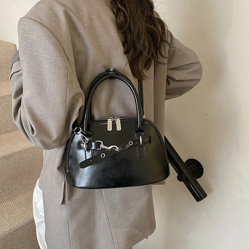 Miss Angel PU Crossbody Handbag Women's White/Silver/Black-22