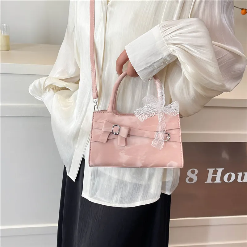 Miss Angel PU Handbag Women's White/Pink-16