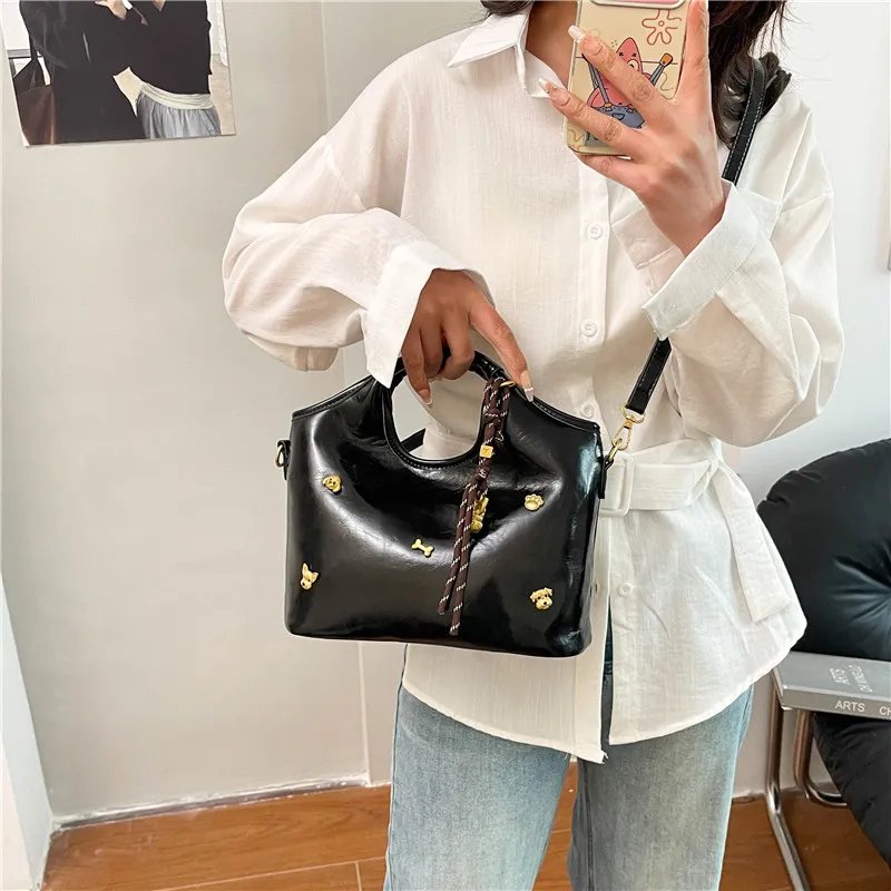Miss Angel PU One Shoulder Handbag Women's Multicolor-19