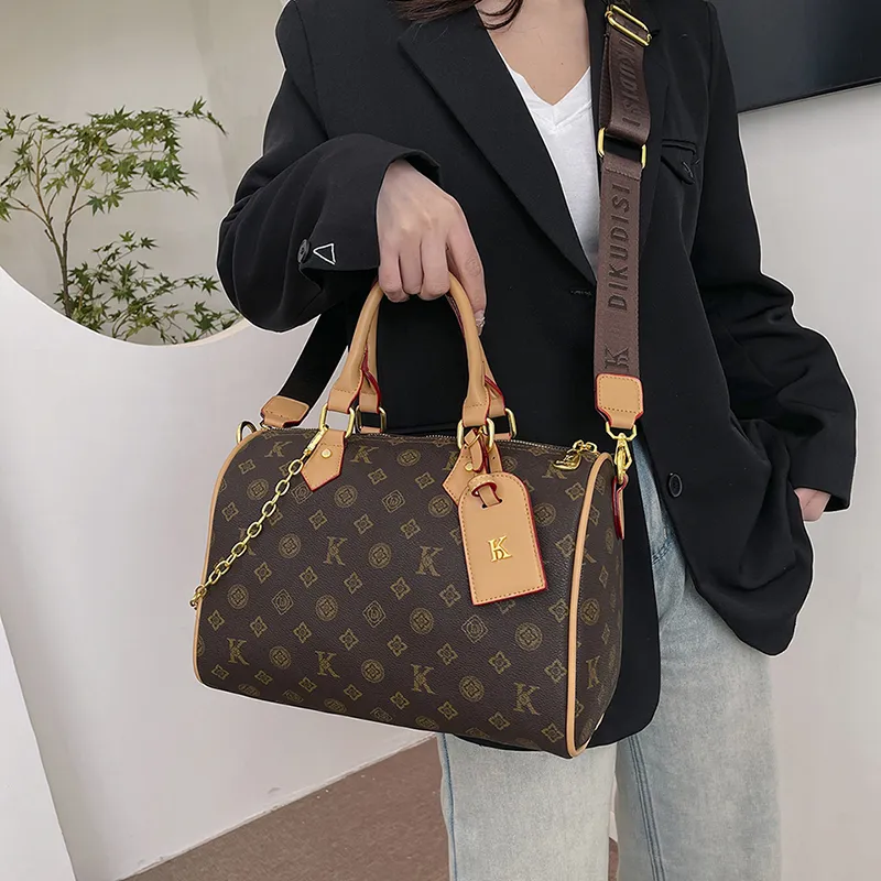 Miss Angel PU Handbag Regular Women's Brown/Khaki-2