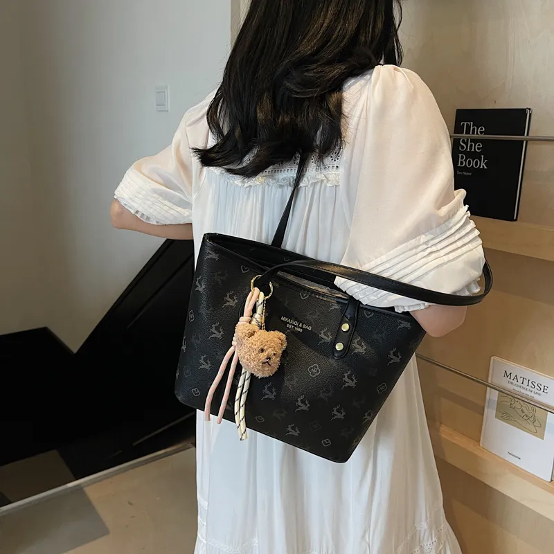 Miss Angel PU Shoulder Bag Women's White/Pink/Black-5