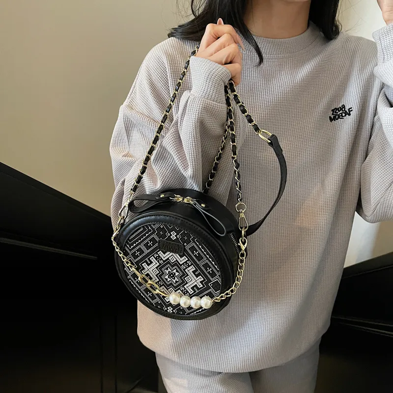 Miss Angel PU Handbag Women's White/Black/Purple-8