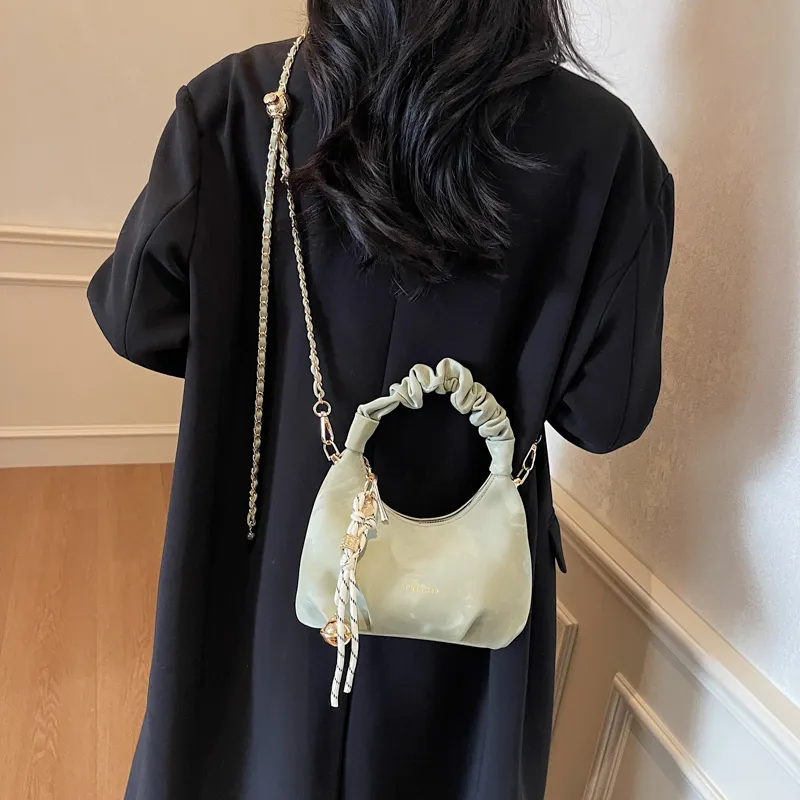 Miss Angel PU Crossbody One Shoulder Handbag Women's Beige/Black-20
