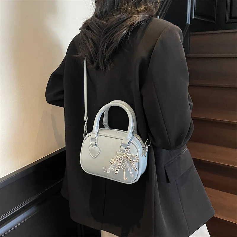 Miss Angel PU Handbag Women's White/Pink/Black-14