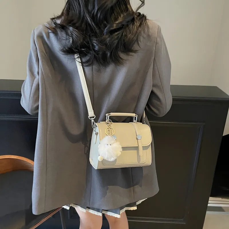 Miss Angel PU Shoulder Bag Crossbody Bag Handbag Regular Women's Pink/Black/Khaki/Pea Green-21