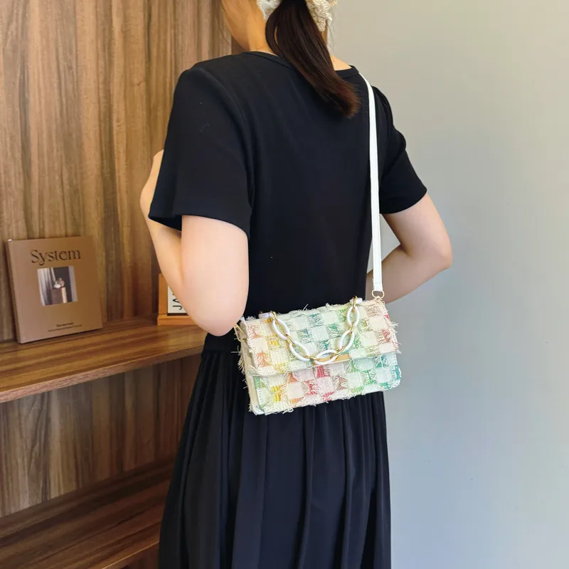 Miss Angel Fabric Crossbody Bag, Shoulder Bag, Handbag Women's Multicolor-6