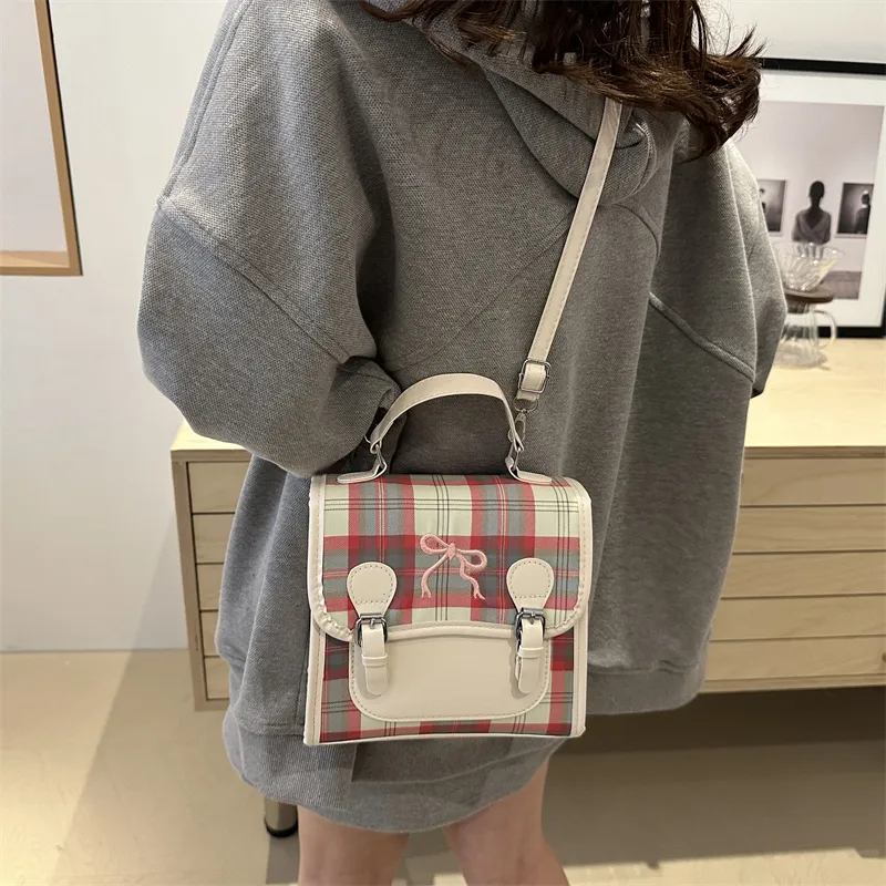 Miss Angel PU Crossbody Backpack Regular Women's Ecru/Pink-9