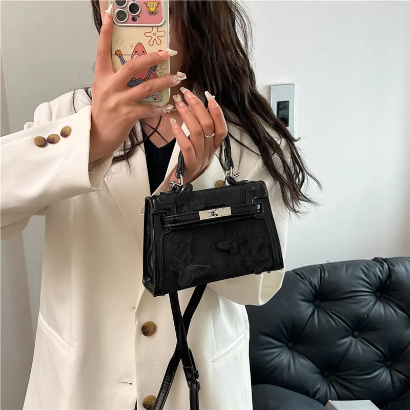 Miss Angel PU Handbag Kelly Bag Women's White/Black/Blue/Pink-7