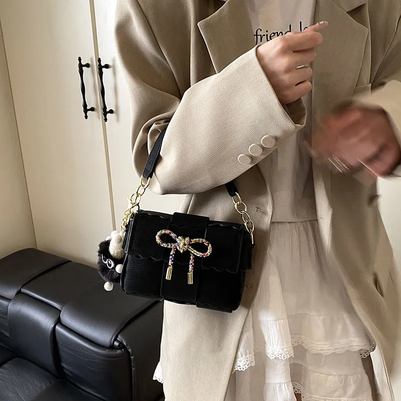 Miss Angel PU Handbag, Crossbody Bag, Shoulder Bag Women's Black Pink White Silver-8