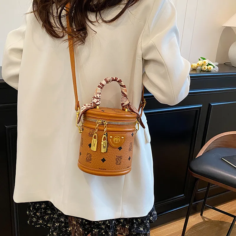 Miss Angel PU Crossbody Bag, Backpack Women's Black/Apricot/Pink/Brown-9