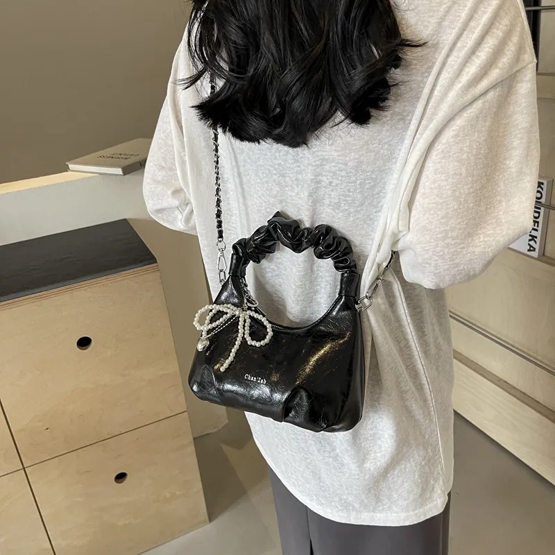 Miss Angel PU Crossbody Bag Regular Women's White/Silver/Black-13