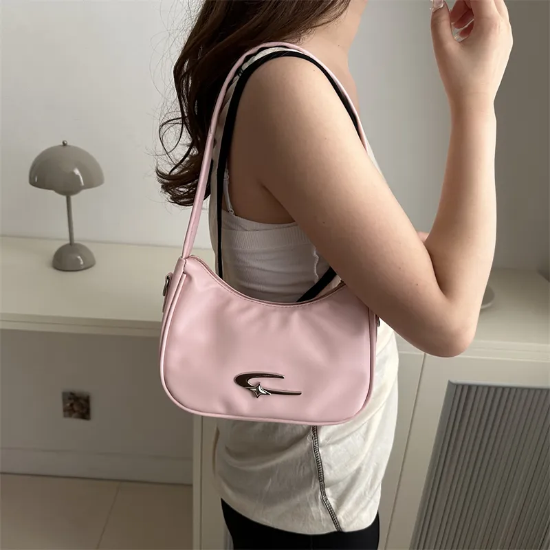 Miss Angel PU Handbag, Crossbody Bag, Shoulder Bag Women's White Silver Black Pink-16