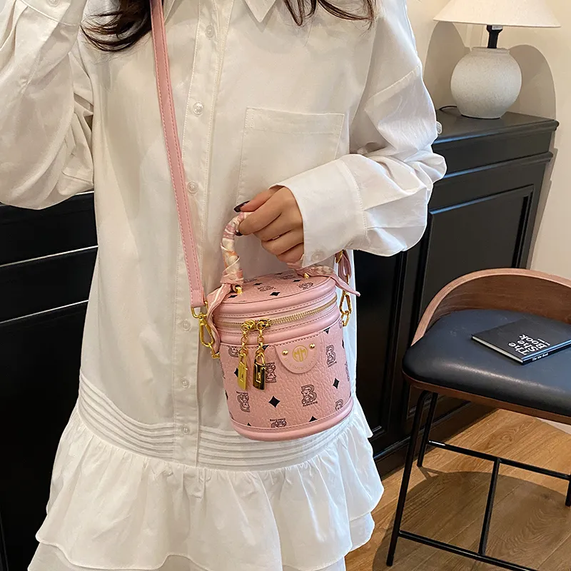 Miss Angel PU Crossbody Bag, Backpack Women's Black/Apricot/Pink/Brown-2