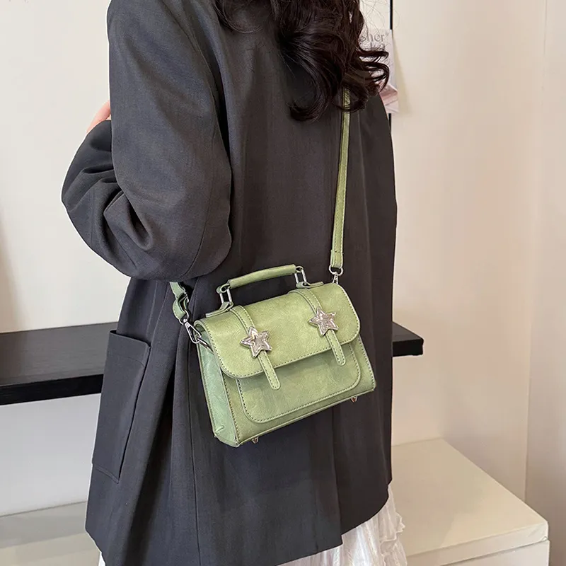 Miss Angel PU Crossbody Bags Shoulder Bags Regular Women's Black/Green/Pink/Beige/Brown-6