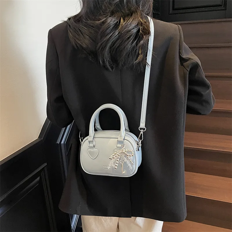 Miss Angel PU Handbag Women's White/Pink/Black-15