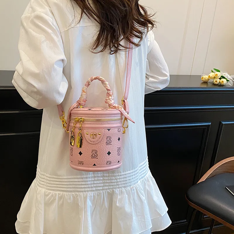 Miss Angel PU Crossbody Bag, Backpack Women's Black/Apricot/Pink/Brown-3