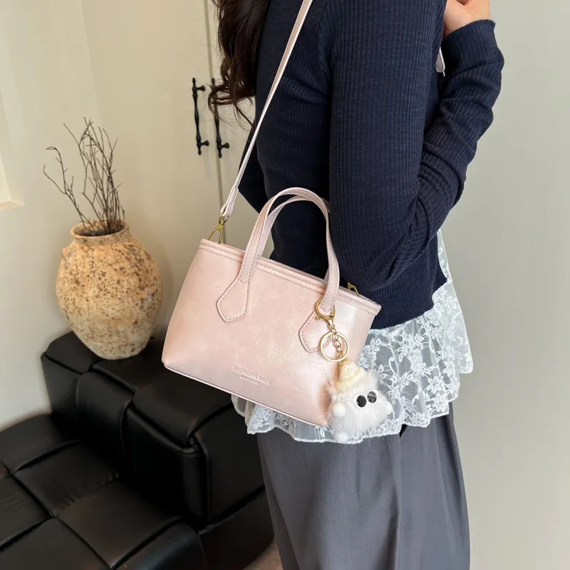 Miss Angel PU Handbag, Shoulder Bag, Crossbody Bag Women's Blue, Brown, Black, Beige, Pink-19