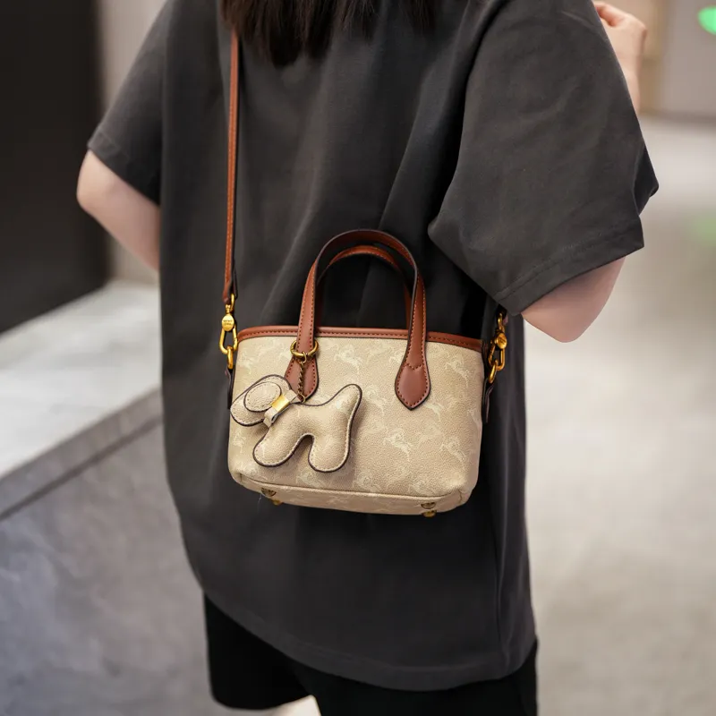Miss Angel PU Crossbody One Shoulder Handbag Trumpets Women's Multicolor-5