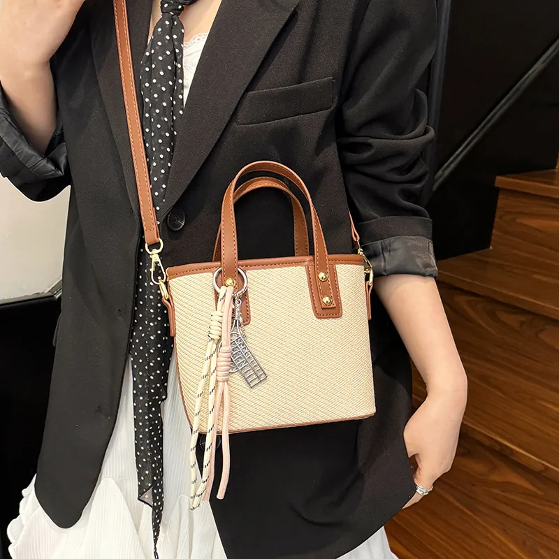 Miss Angel PU Crossbody One Shoulder Handbag Women's Black, Pink, Khaki, Blue, Brown-21