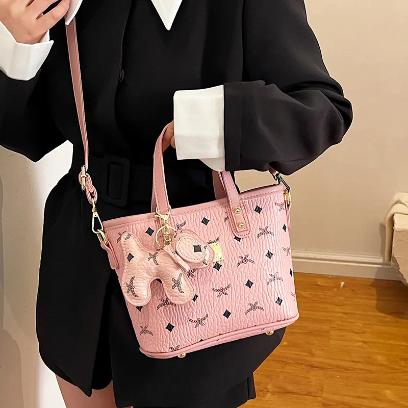 Miss Angel PU Handbag, Crossbody Bag Regular Women's Brown Pink Black Khaki-3