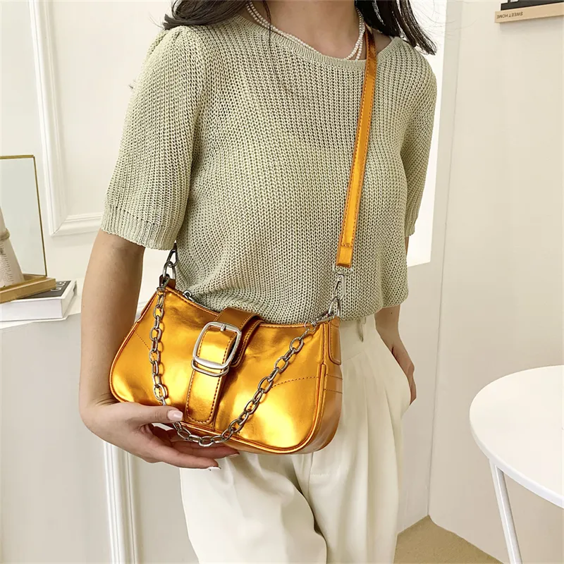 Miss Angel Patent Leather Shoulder Bag Women's Multicolor-13