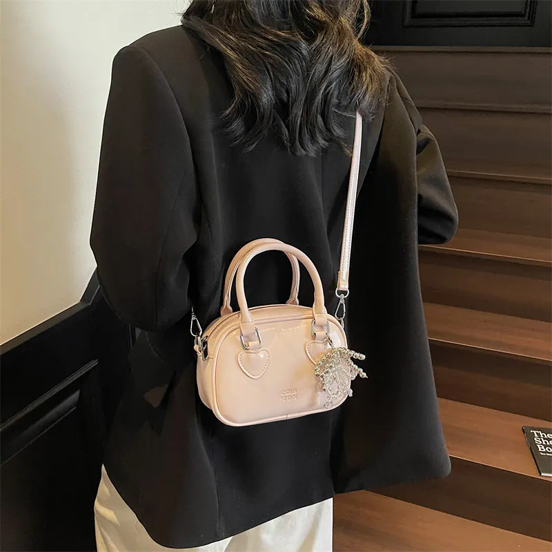 Miss Angel PU Handbag Women's White/Pink/Black-2