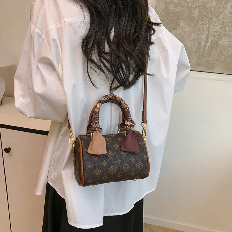 Miss Angel PU Handbag Women's Brown/Apricot-10