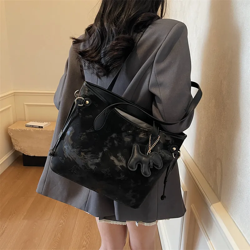 Miss Angel PU Tote Bag Shopping Bag Shoulder Bags Women's Multicolor-18