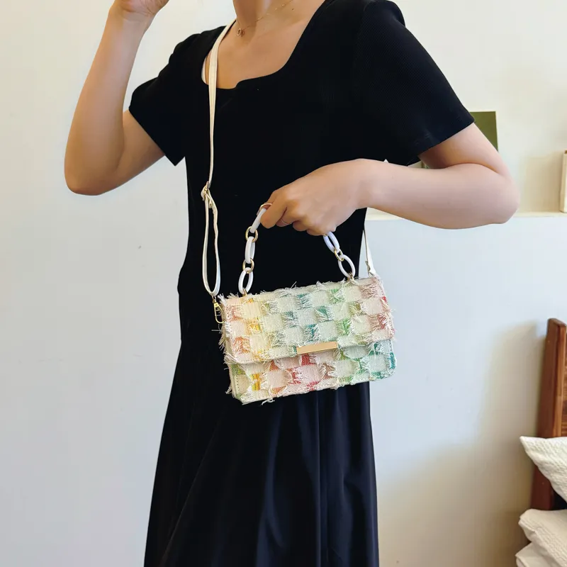 Miss Angel Fabric Crossbody Bag, Shoulder Bag, Handbag Women's Multicolor-8