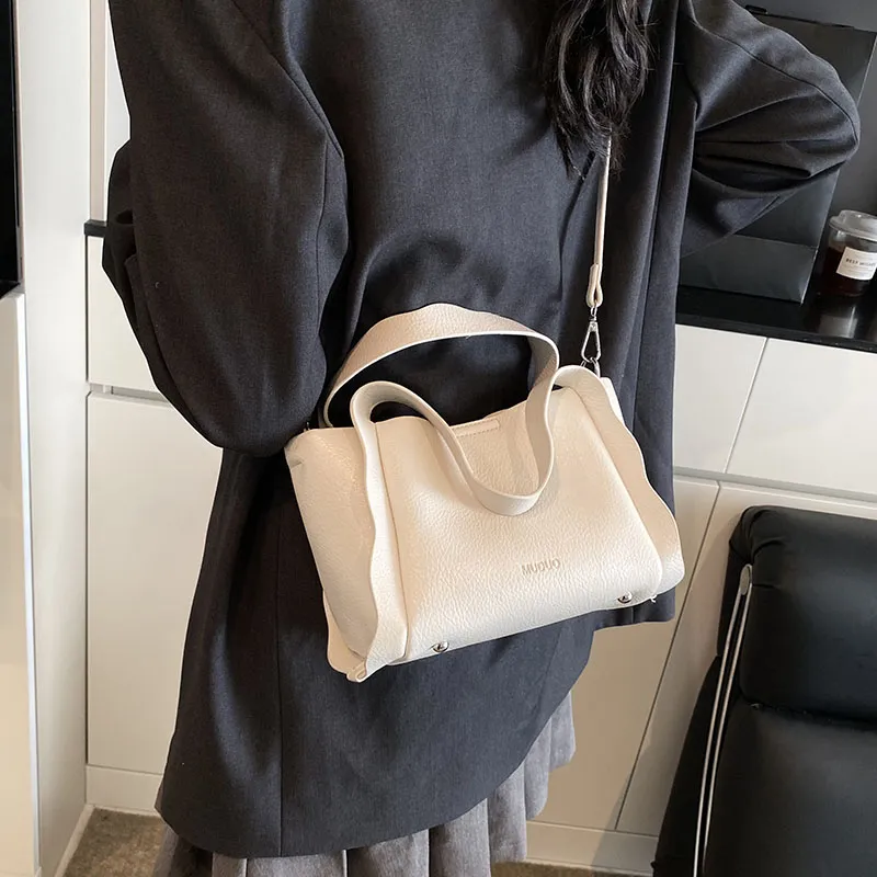Miss Angel PU Shoulder Bag Crossbody Bag Handbag Regular Women's -Sizing White/Black/Pink/Blue-4