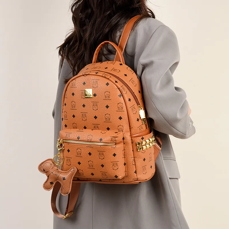 Miss Angel PU Backpack Women's Multicolor-2