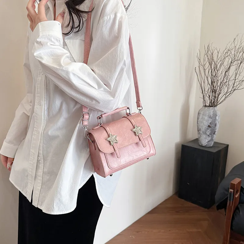 Miss Angel PU Crossbody Bags Shoulder Bags Regular Women's Black/Green/Pink/Beige/Brown-15