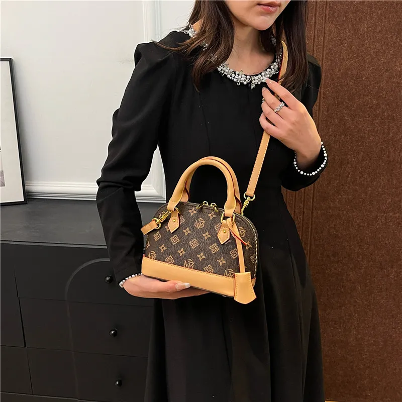 Miss Angel PU Crossbody One Shoulder Handbag Regular Women's Brown & Beige/Khaki/Blue/Brown-4