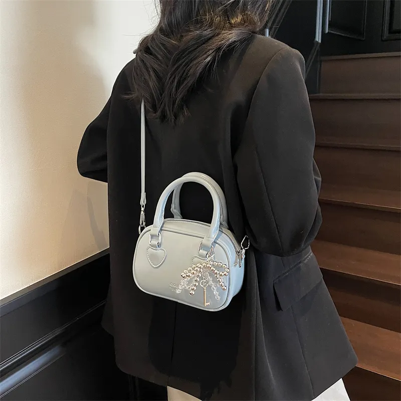 Miss Angel PU Handbag Women's White/Pink/Black-13