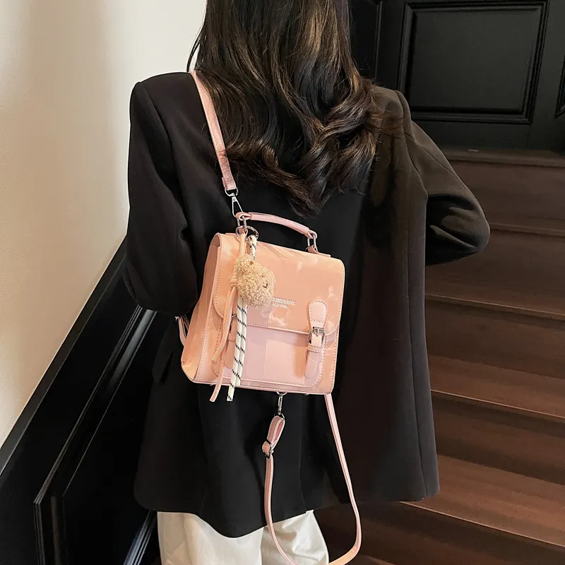 Miss Angel PU Backpack Regular Women's Multicolor-19