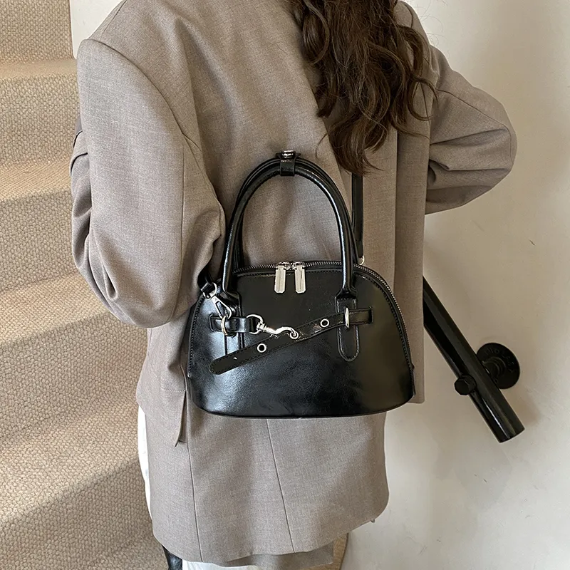 Miss Angel PU Crossbody Handbag Women's White/Silver/Black-23