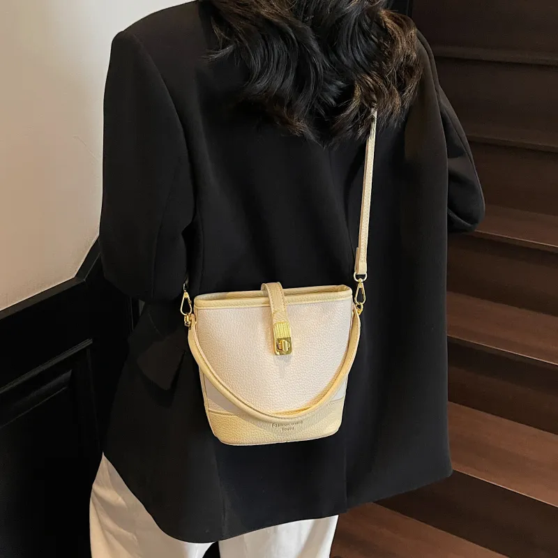 Miss Angel PU Shoulder Bag, Crossbody Bag, Handbag Women's Black/Yellow/Khaki/Pink-10