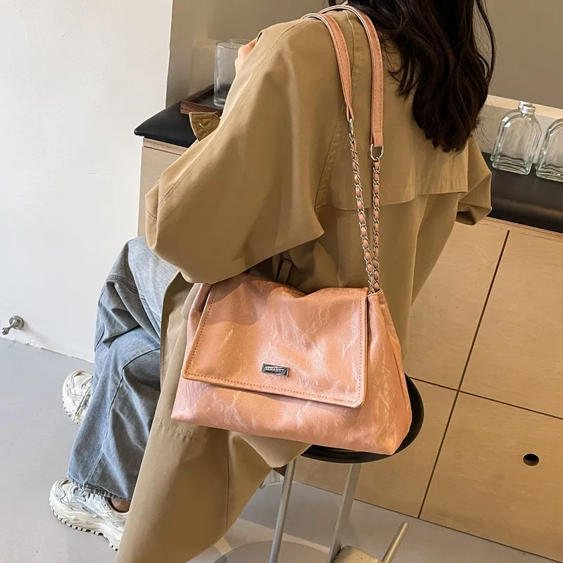 Miss Angel PU Shoulder Bag Women's White/Black/Gray/Pink-28