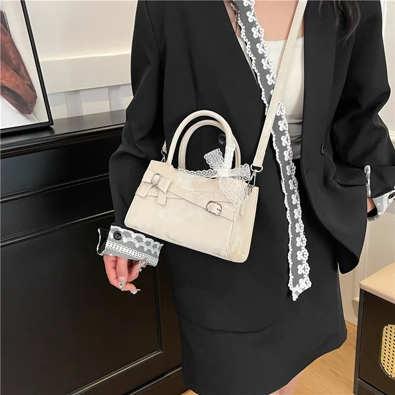 Miss Angel PU Handbag Women's White/Pink-7