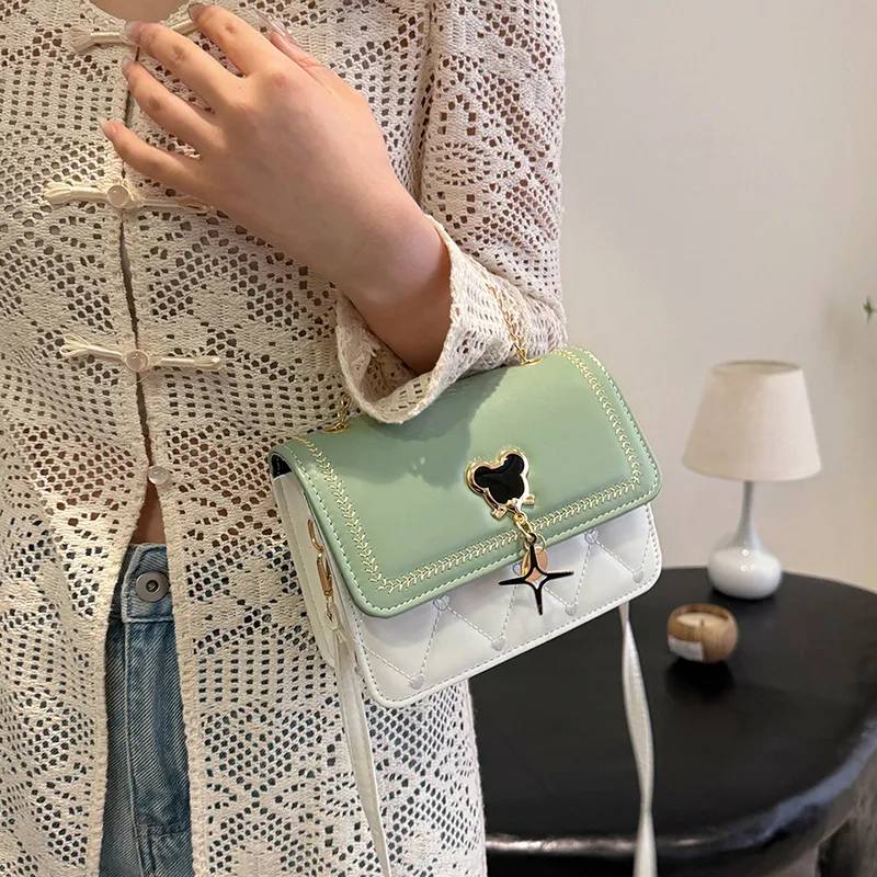 Miss Angel PU Crossbody Bag Travel Bag Regular Women's White/Black/Green/Blue-19