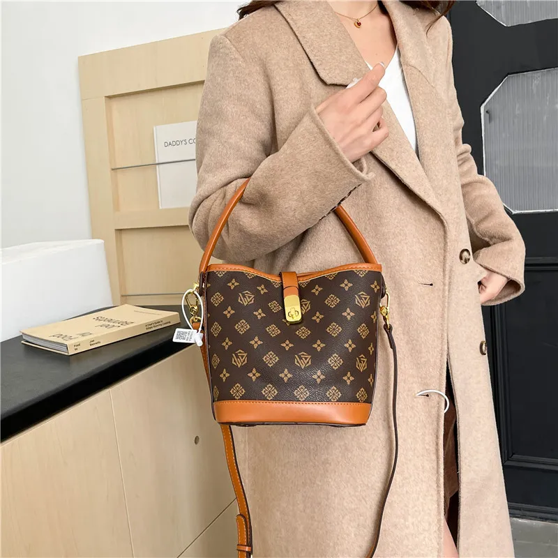 Miss Angel PU Crossbody Handbag Regular Women's Blue/Beige/Brown-19