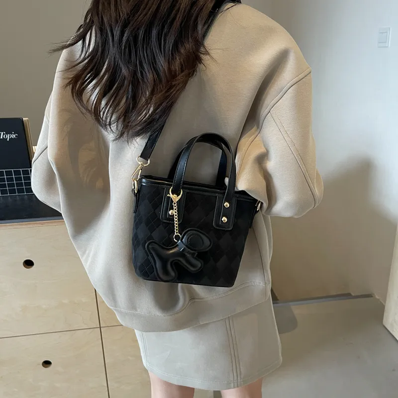 Miss Angel PU Handbag Shoulder Bag Crossbody Bag Regular Women's Pink Black Ecru Brown-11