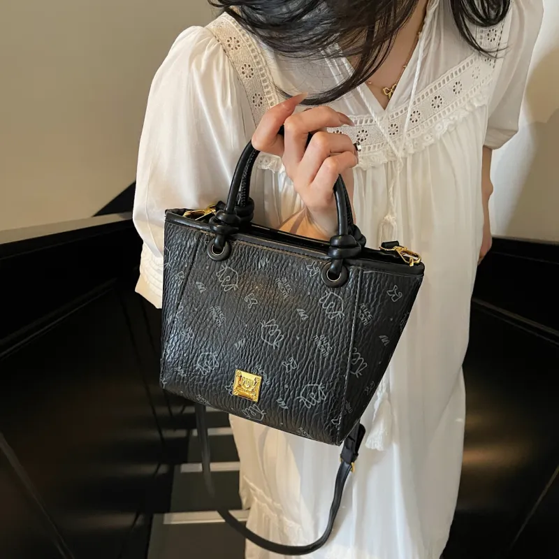 Miss Angel PU Crossbody Handbag Women's Pink/Ecru/Brown/Black-19