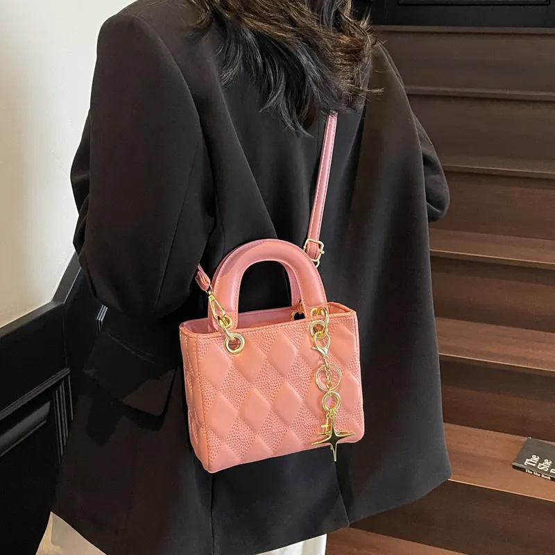 Miss Angel PU Crossbody One Shoulder Handbag Women's Multicolor-17