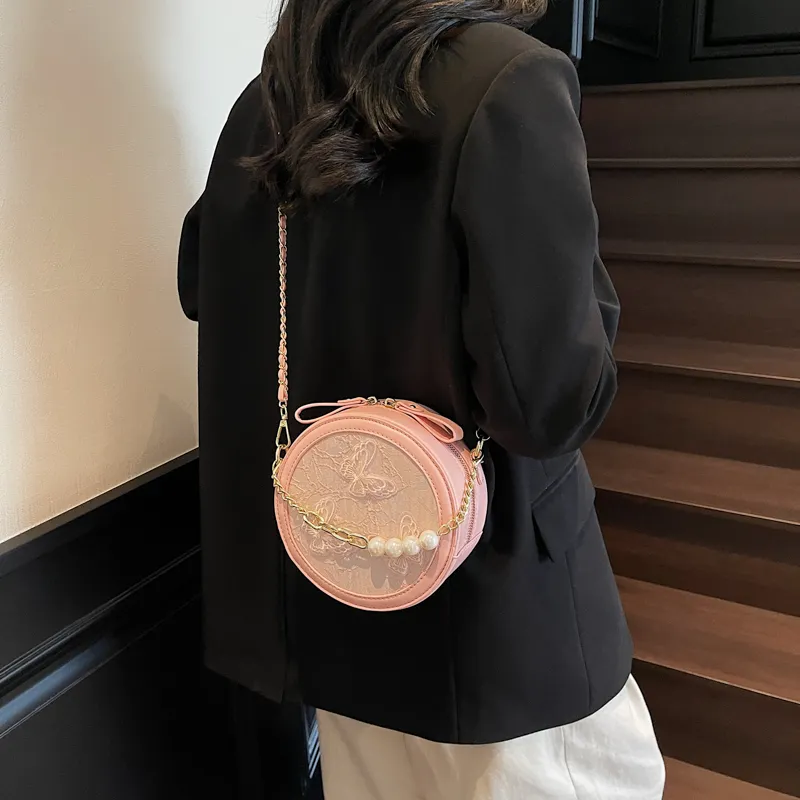 Miss Angel PU Crossbody Bag Women's Blue/Ecru/Pink-15