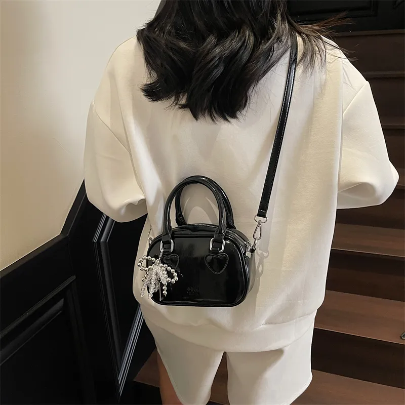 Miss Angel PU Handbag Women's White/Pink/Black-26