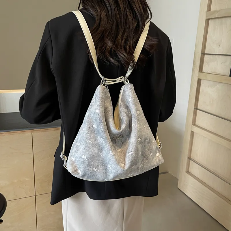 Miss Angel Fabric Tote Bag Shopping Bag Shoulder Bags Women's Multicolor-19
