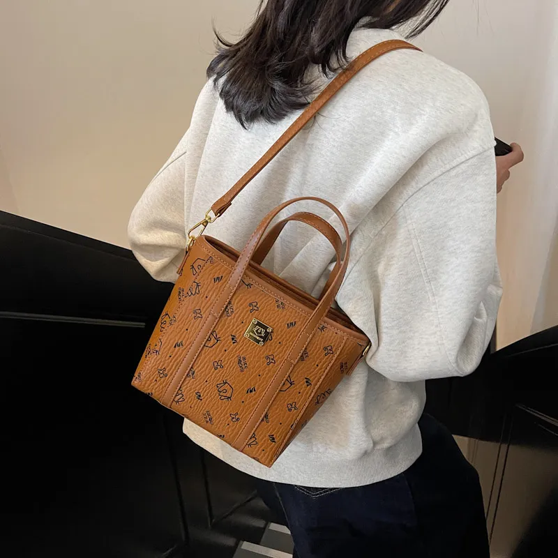 Miss Angel PU Crossbody Handbag Women's Pink/Brown-2